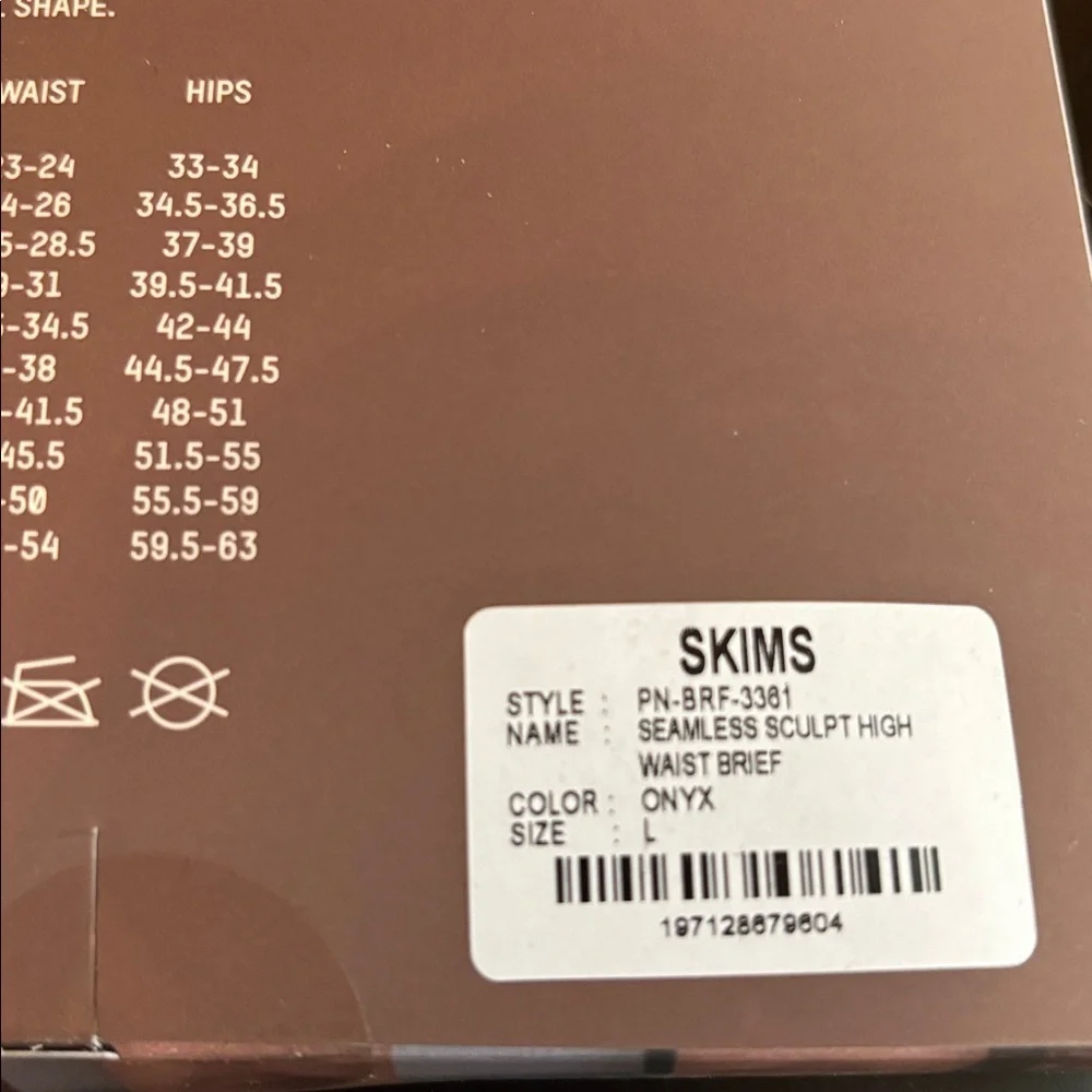 SKIMS Sculpting High Waist Brief in Onyx - Picture 2 of 4
